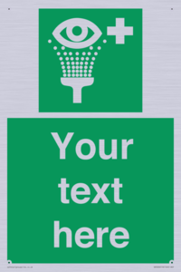 Custom Eye Wash Station Sign